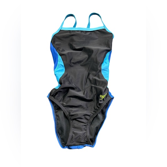 SPEEDO PRO LT womens splice fly back Team Royal Blue one piece swimsuit NWT - Picture 4 of 7